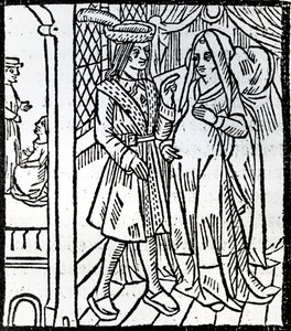 Pathelin and Guillemette, from The Farce of Master Pierre Pathelin by French School
