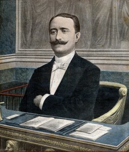 Paul Deschanel (1855-1922), new president of the Chamber of Deputies - Frontpage of newspaper 