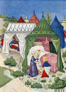 Pavilions and Tents from the 15th Century (detail) by French School