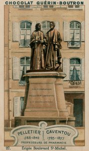 Pelletier, 1788-1842, Caventou, 1795-1877, Pharmacy Professors, Erected in Boulevard St-Michel by French School