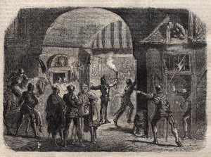 Perrinet Leclerc opening by night the gate of Buci, in Paris, to the Burgundians, May 29
