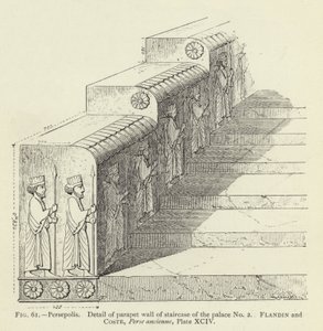 Detail of Parapet Wall of Staircase of the Palace No 2 by French School