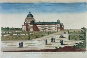 Perspective View of the Val-de-Grace Monastery from the Gardens by French School