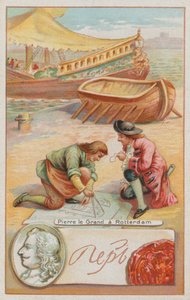 Peter the Great in Rotterdam by French School