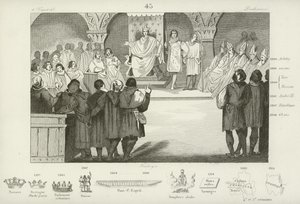 Philip IV of France convenes the States General, Louvre Palace, Paris, 1302 by French School