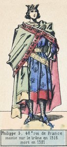 Philippe V, 48th King of France, Ascended the Throne in 1316, Died in 1321 by French School