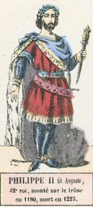 Philip II called Augustus, 42nd King, Ascended the Throne in 1180, Died in 1223 by French School