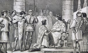Philippe VI de Valois Renders Homage to Edward III of England but Only as Duke of Aquitaine, from 
