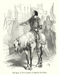 Philip of Valois After the Battle of Crecy by French School