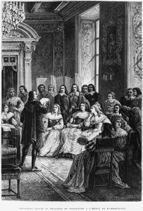 Pierre Corneille (1606-84) reading Polyeucte at the Hotel de Rambouillet, c.1880