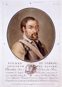Pierre du Terrail, Seigneur de Bayard, from Portraits des grands hommes, femmes illustres, et sujets memorables de France by French School