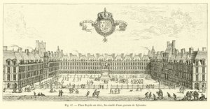 Place Royale in 1645; Facsimile of an Engraving by Sylvestre by French School