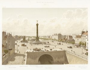 Place de la Bastille, 1841 by French School