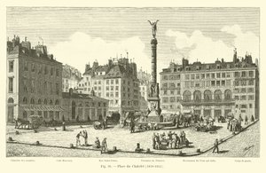 Place du Chatelet, 1820-1855 by French School