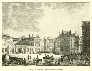 Place du Palais-Royal, 1795 to 1848 by French School