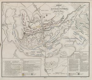 Plan of the Battle of Waterloo, Mont St Jean