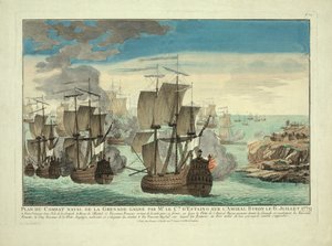 Naval Battle Plan of Grenada Won by Mr. le Cte. D