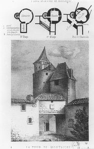 Plan of the Tour de Montaigne, at Saint-Michel-de-Montaigne