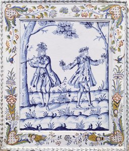 Plaque depicting a scene from The Magic Flute