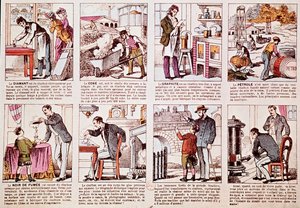 Plate Describing the History of Coal Production and Different Derivatives (engraving)