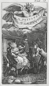 Poem to music by Jean Antoine de Baif (1532-89) (engraving) by French School