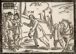 Political Pamphlets Mazarinade: Mazarin Frees the Princes in Le Havre, Engraved Wood