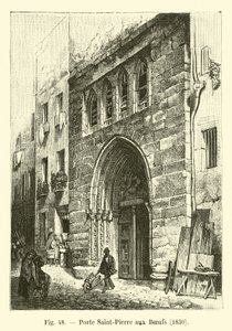 Saint-Pierre aux Boeufs Gate, 1830 by French School