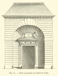 Main gate of the Hotel de Conti