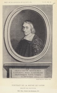Portrait of La Mothe Le Vayer by French School