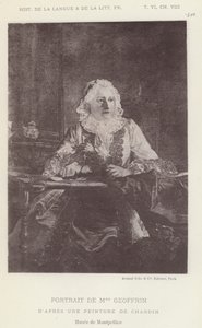 Portrait of Mme Geoffrin by French School