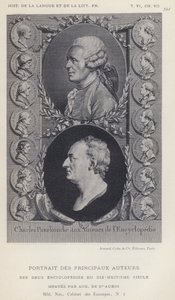 Portrait of the Principal Authors of the Two Encyclopedias of the Eighteenth Century by French School