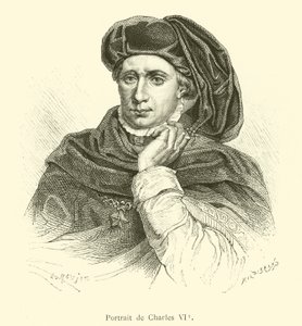 Portrait of Charles VI by French School