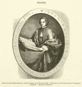 Portrait of Jean-Philippe Baratier (engraving) by French School