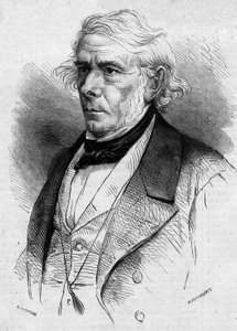 Portrait of Victor Cousin (1792-1867), French philosopher and politician, member of the French Academy. Engraving in "Le Monde Illustre" No. 511 of 26 January 1867. by French School