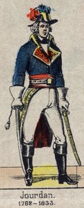 Full-length portrait of Jean Baptiste, Comte Jourdan, marechal de France (1762-1833) Image of Epinal from the end of the 19th century