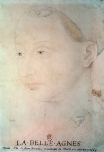 Portrait of Agnes Sorel (1422-1450) by French School