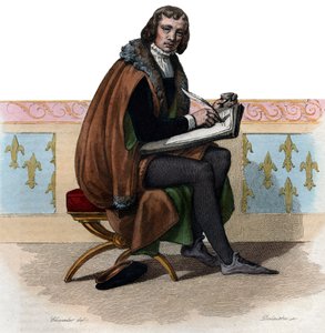 Portrait of Alain Chartier, French poet and political writer by French School