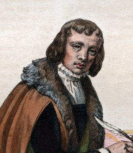 Portrait of Alain Chartier (1385-1430), French poet and political writer by French School