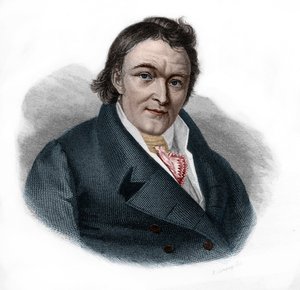 Portrait of Aloys Senefelder, German actor and playwright