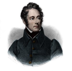 Portrait of Alphonse de Lamartine (1791-1869), French writer, poet and politician. in 
