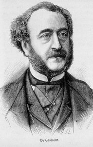 Portrait of Antoine Agenor, Duke De Gramont, French diplomat and politician (1819 - 1880) - in L