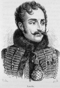 Portrait of Antoine Charles Louis, Count of Lasalle, French General (1777 - 1809), killed at the Battle of Wagram - in L