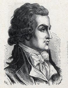 Portrait of Antoine Pierre Joseph Marie Barnave (1761-1793) French politician. Engraving from 1889. Private collection by French School