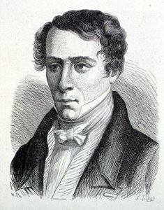 Portrait of Augustin Fresnel (1788-1827), French physicist - in Album of Science; illustrious scientists; Great discoveries 1896 by French School