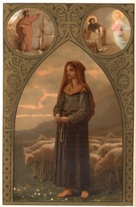 Portrait of Bernadette Soubirous (1844-1879), Shepherdess in Lourdes, Hautes Pyrenees