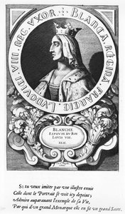 Portrait of Blanche de Castille (1185-1252) by French School