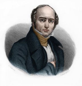 Portrait of Camille Hyacinthe Odilon Barrot, French politician. in “LIBRE DES SPEAKERS” by Louis de Cormenin Timon. 1842. Private collection. by French School