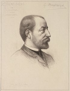 Portrait of Camille Saint-Saens (1835-1921) by French School