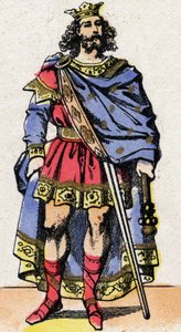 Portrait of Caribert, King of the Franks. by French School