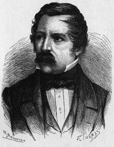 Portrait of Carl August von Steinheil (1801-1870), German physicist, inventor in the field of telegraphy - in Album of Science; illustrious scientists; Great Discoveries 1896